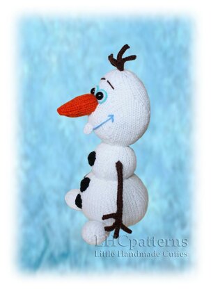 Olaf Snowman Knitting PATTERN, Frozen Inspired Knitted Snowman