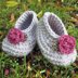 Rose & Stripey Bootee