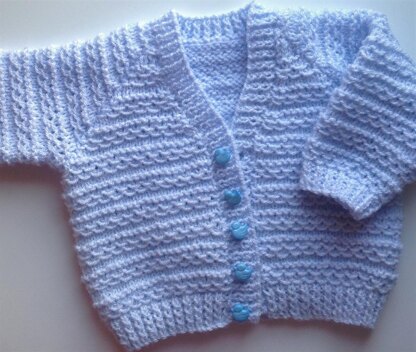 Waves of Love baby cardigan Knitting pattern by Seasonknits | LoveCrafts