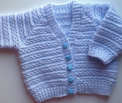 Waves of Love baby cardigan