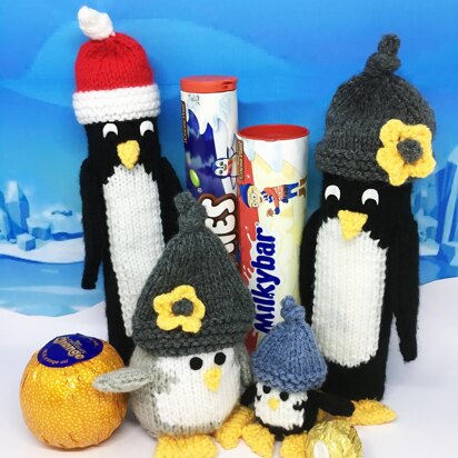 Penguin Christmas chocolate holders/gift bags