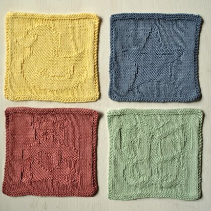 Four easy face cloths