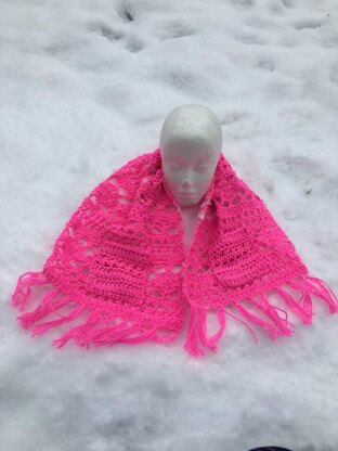 Child Size Diamond Arches Pocket Shawl