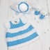 Knitting Pattern Baby Dress, Hat & Booties  #92