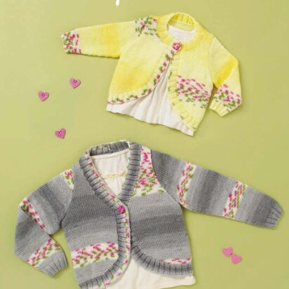 Cardigans in Hayfield Baby Blossom DK - 4841 - Downloadable PDF