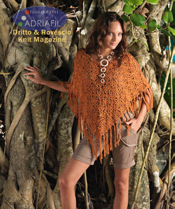 Tonga Poncho in Adriafil Spice - Downloadable PDF