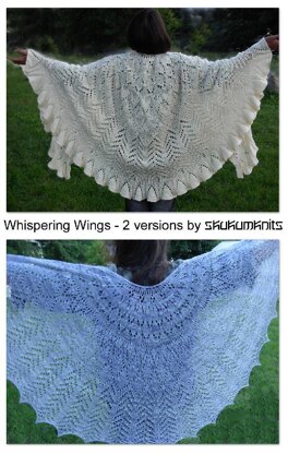 Whispering Wings Lace Shawl