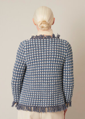 Debbie Bliss Aurora Fringed Jacket PDF.