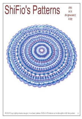 Crochet pattern for a mandala  #516