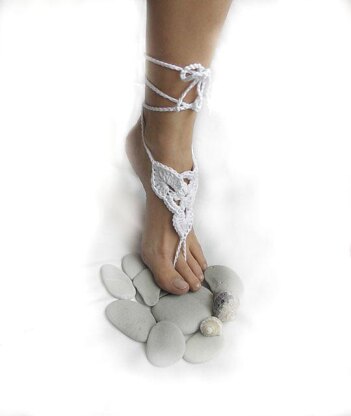 Barefoot sandals bridal beach shoes, yoga, dance