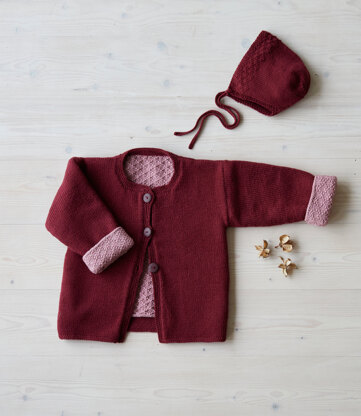Rhubarb and Custard - Layette Knitting Pattern For Toddlers in Debbie Bliss Baby Cashmerino by Debbie Bliss