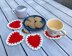Red heart coaster by HueLaVive