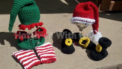 Santa and Elf Helper Newborn Set