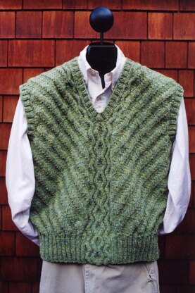 Mari Sweaters MS 169 Cable Pullover Vest