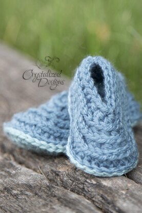 Ridged Baby Booties