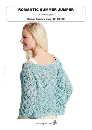 Romantic Summer Jumper in BC Garn Sarah Tweed - 2351BC - Downloadable PDF