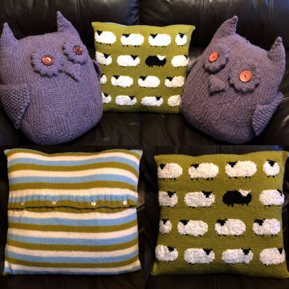 Flock of sheep cushion