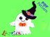 Ghost + Hat Halloween Applique