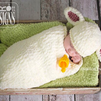 Baa-Baa Baby Lamb Hat and Cocoon Set