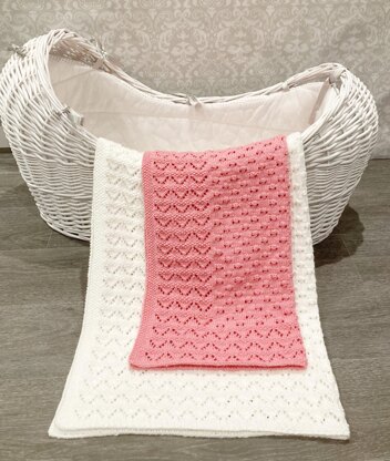 Square Christening Shawl Blanket Knitting Pattern #652