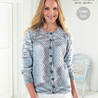 Cardigan & Top in King Cole Giza Sorbet 4Ply - 5626 - Downloadable PDF