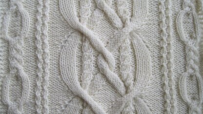 Warm Leitrim Aran Shawl