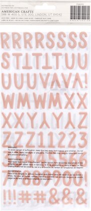 American Crafts Peek-A-Boo You Thickers Stickers 5.5"X11" 154/Pkg - Alpha/Puffy, Girl