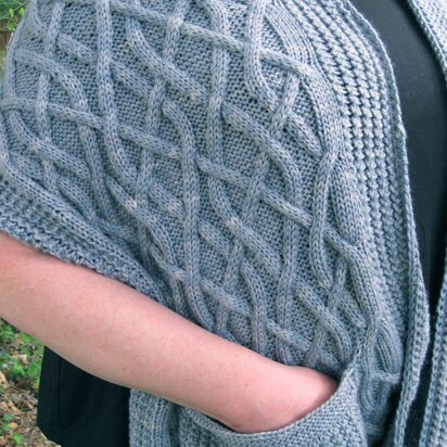 Warm Leitrim Pocket Shawl