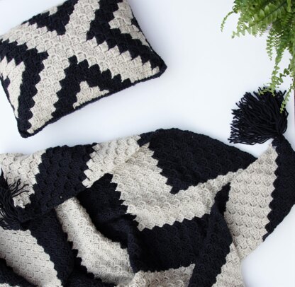 X Marks the Spot C2C Pillow + Lapgan Set