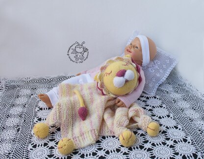 Lion Toy Baby Lace Blanket