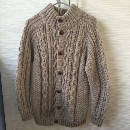 Men’s Aran cardy