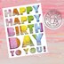 Hero Arts Fancy Dies - Birthday Message Cover Plate