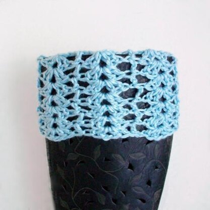 Sea Glass Crochet Boot Cuffs