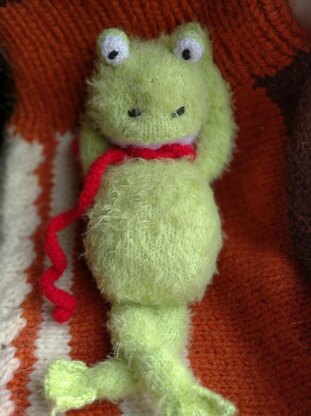 Little frog knitting pattern