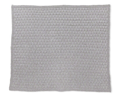 Silverdale Blanket - Knitting Pattern for Babies in Tahki Yarns Cotton Classic Twist by Tahki Yarns