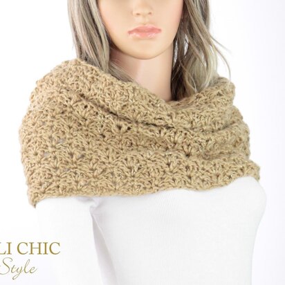 Elaine Crochet Snood Scarf #808S