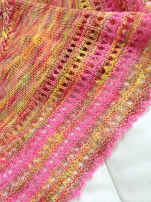 Peek-A-Boo Bay Shawl