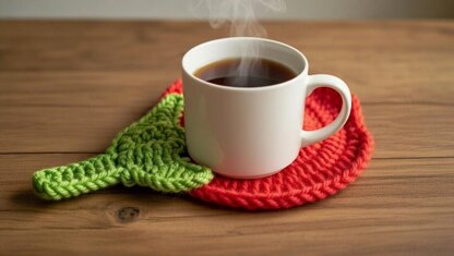 Crochet Tulip Flower Coaster Pattern | PDF + Video Tutorial