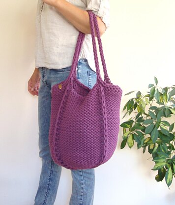 Large Knit Tote Bag