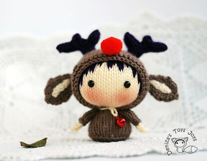 Christmas Deer Tanoshi Doll