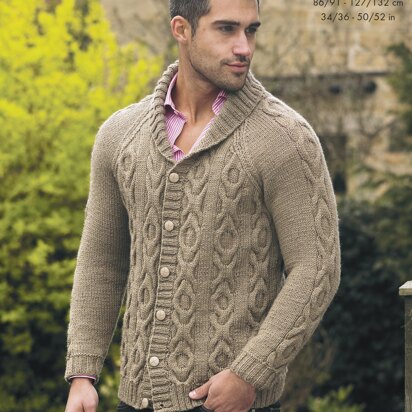 Jacket & Sweater in King Cole Fashion Aran - 4240 - Downloadable PDF