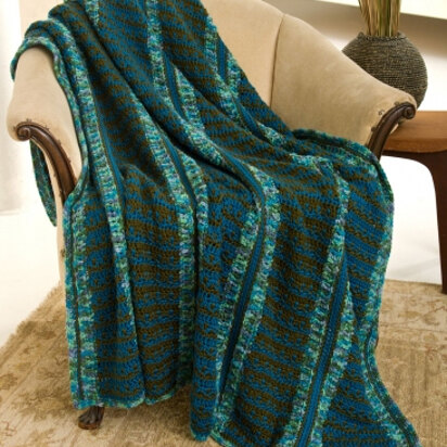 Rivers To Ocean Afghan in Caron Simply Soft & Simply Soft Paints - Downloadable PDF