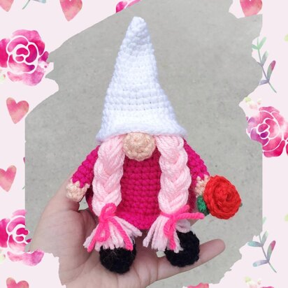 Valentine's Gnomette Amigurumi