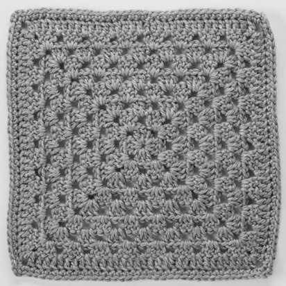 Granny Square for Checkerboard Textures Throw in Red Heart Soft Heathers - LW4132-11