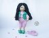 Jessica doll knitted flat
