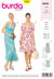 Burda Style Misses' Ballet Neckline Dress B6312 - Paper Pattern, Size 6-18