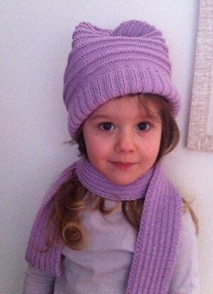 Elemiah - Girl's Hat and Scarf