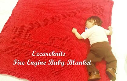Fire Engine Baby Blanket