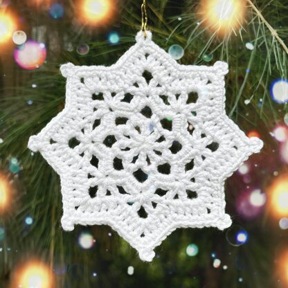 Crystal Star Snowflake Ornament