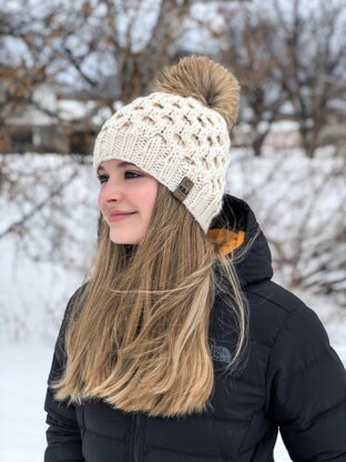 Knit Honeycomb Beanie